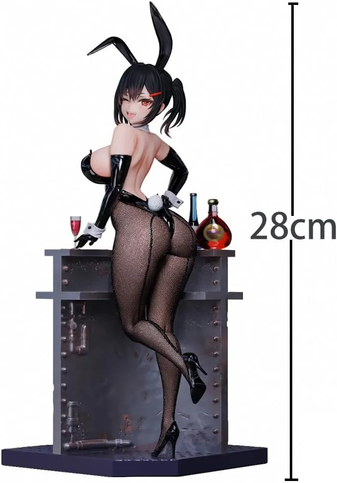 Xiya Figures Rin Original Painting Figure Bunny Girl Anime Action Figurine Home Desk Decoration 28CM/11.02IN