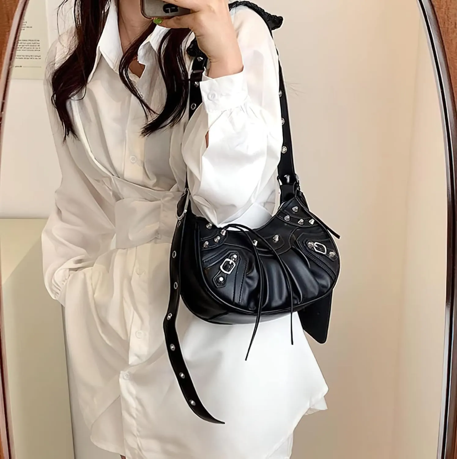 Y2k Purse Crossbody Bags for Women Trendy Y2k Bag Adjustable Strap Shoulder Bag for Women Sling Bags for Women