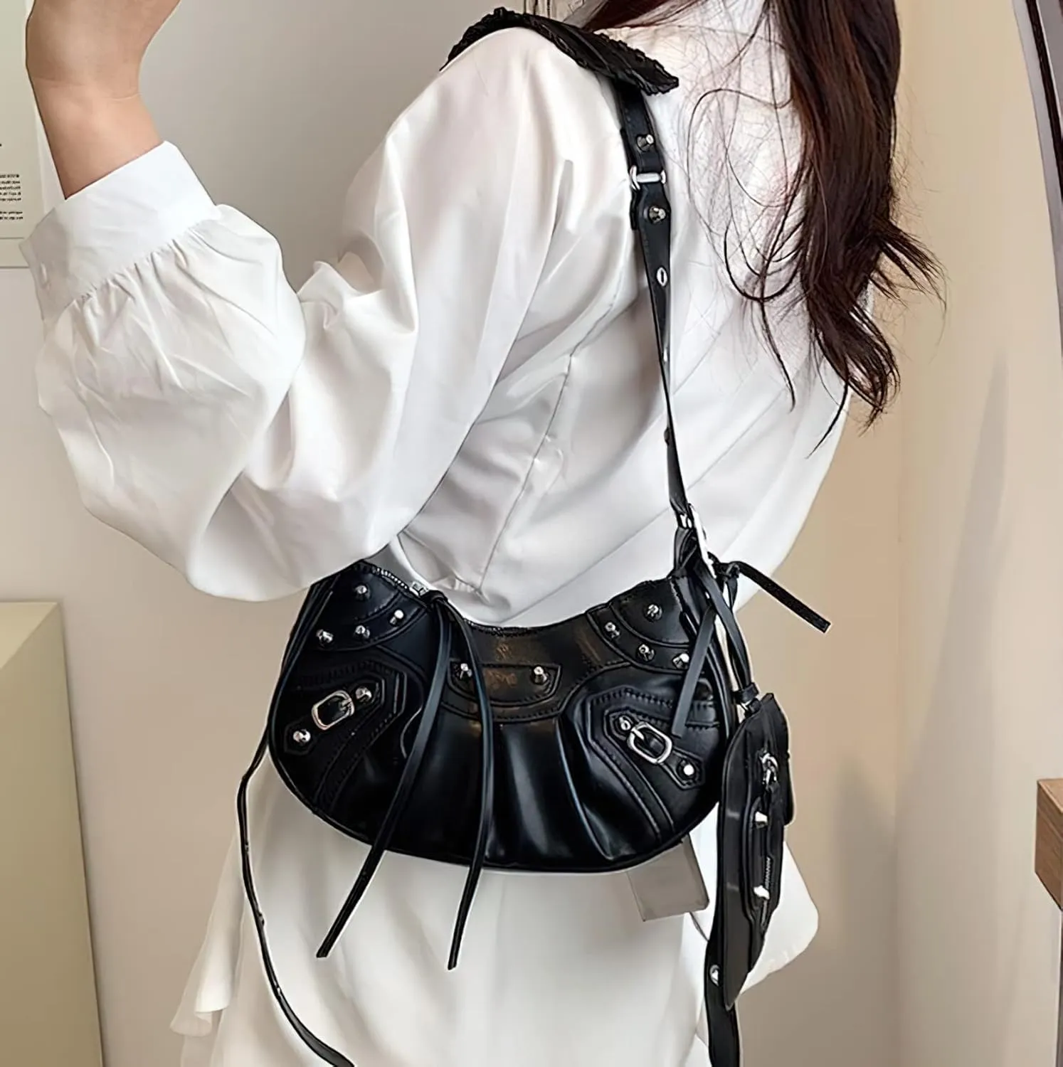 Y2k Purse Crossbody Bags for Women Trendy Y2k Bag Adjustable Strap Shoulder Bag for Women Sling Bags for Women