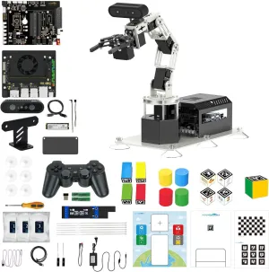 Yahboom Jetson Orin NX Super Robotic Arm 3D Depth Camera Visual Recognition AI Intelligent ROS Robot Python Ubuntu(Sta-OrinNX 8GB Super)