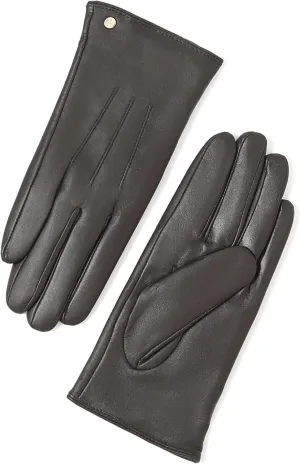 YISEVEN Women's Winter Genuine Leather Gloves Touchscreen Three Points