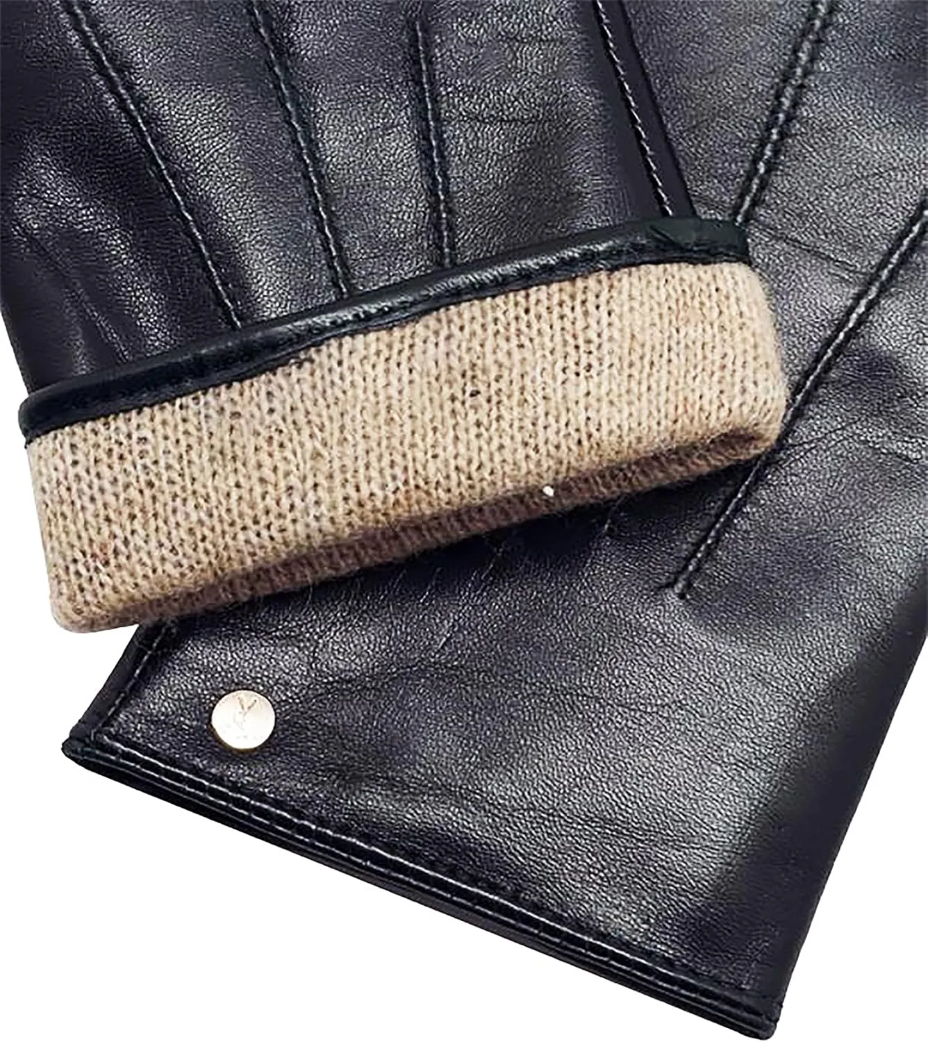 YISEVEN Women's Winter Genuine Leather Gloves Touchscreen Three Points
