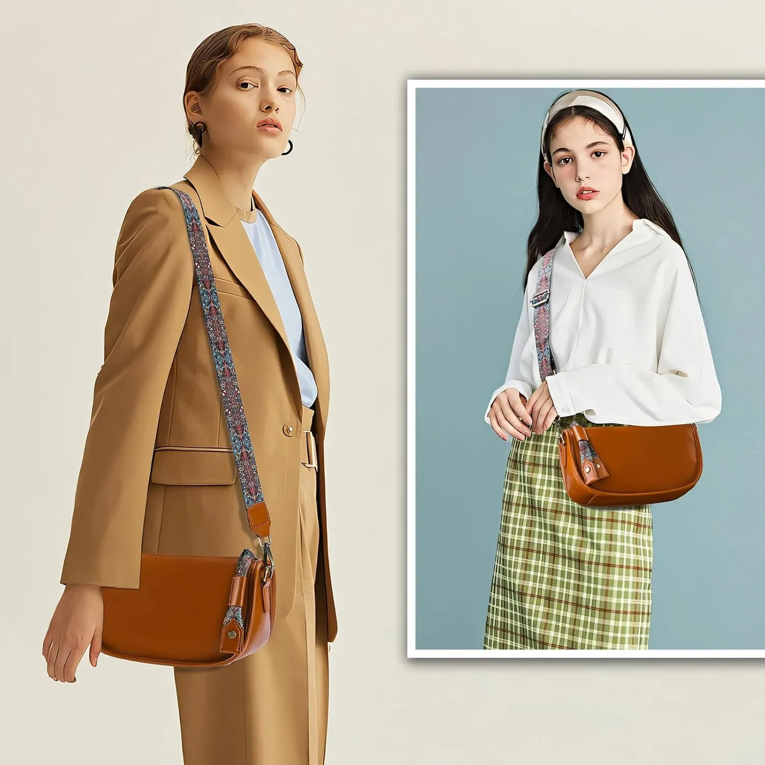Yonami Genuine Leather Crossbody Bags for Women - Crossbody Bags for Women Trendy - leather Small Purses for Women