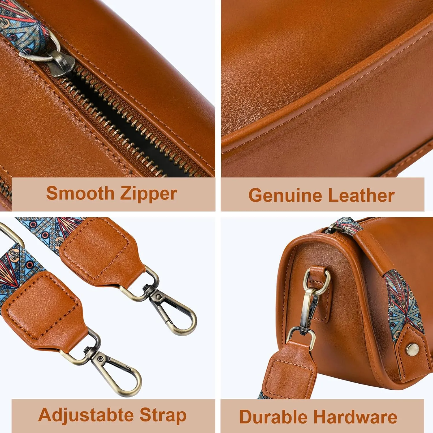 Yonami Genuine Leather Crossbody Bags for Women - Crossbody Bags for Women Trendy - leather Small Purses for Women