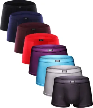 youlehe Men's Underwear Soft Bamboo Viscose Boxer Briefs Stretch Trunks Pack
