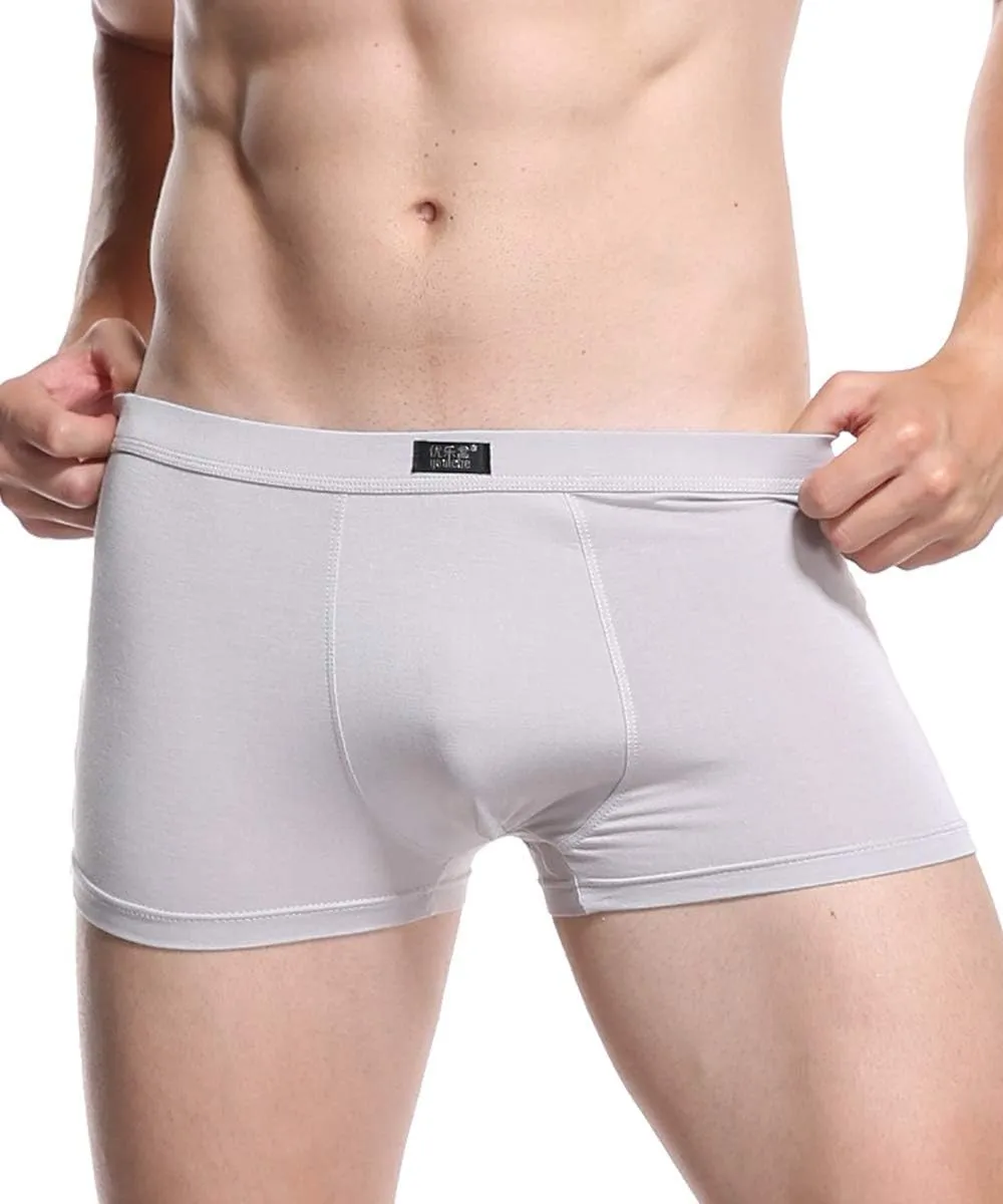 youlehe Men's Underwear Soft Bamboo Viscose Boxer Briefs Stretch Trunks Pack