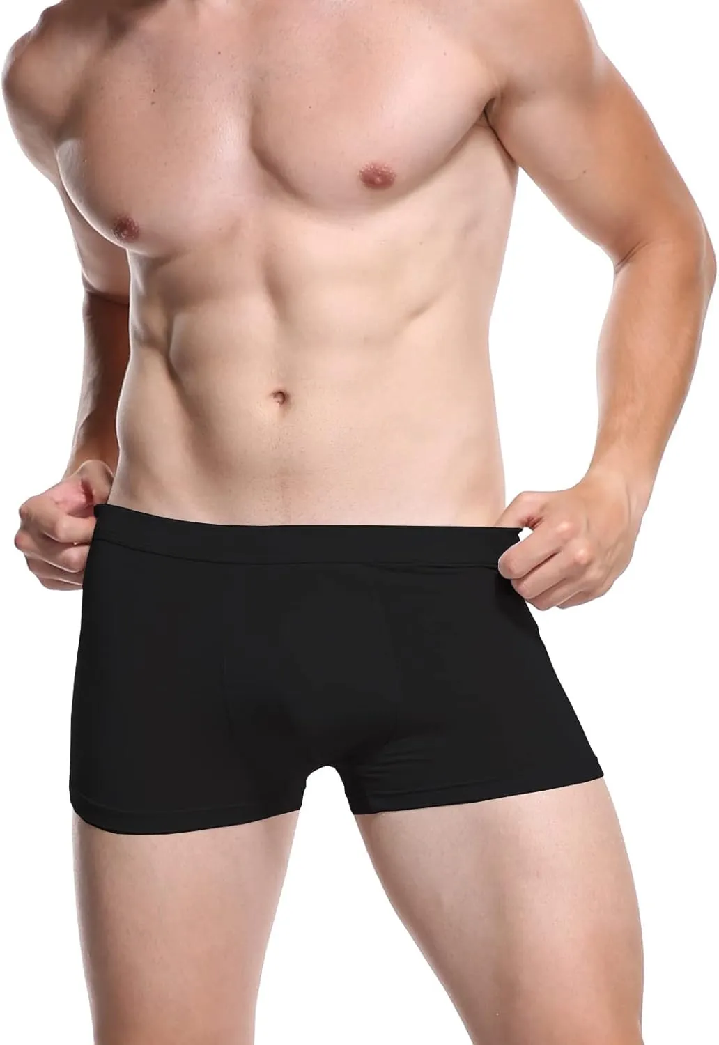 youlehe Men's Underwear Soft Bamboo Viscose Boxer Briefs Stretch Trunks Pack