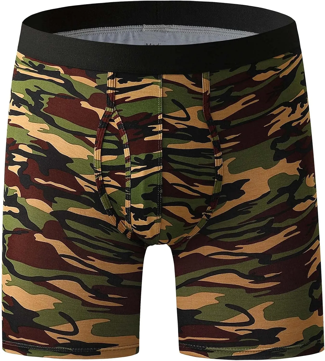 youlehe Men's Underwear Soft Bamboo Viscose Boxer Briefs Stretch Trunks Pack