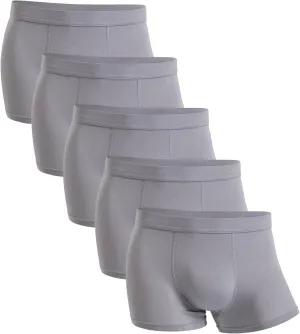youlehe Men's Underwear Soft Bamboo Viscose Boxer Briefs Stretch Trunks Pack