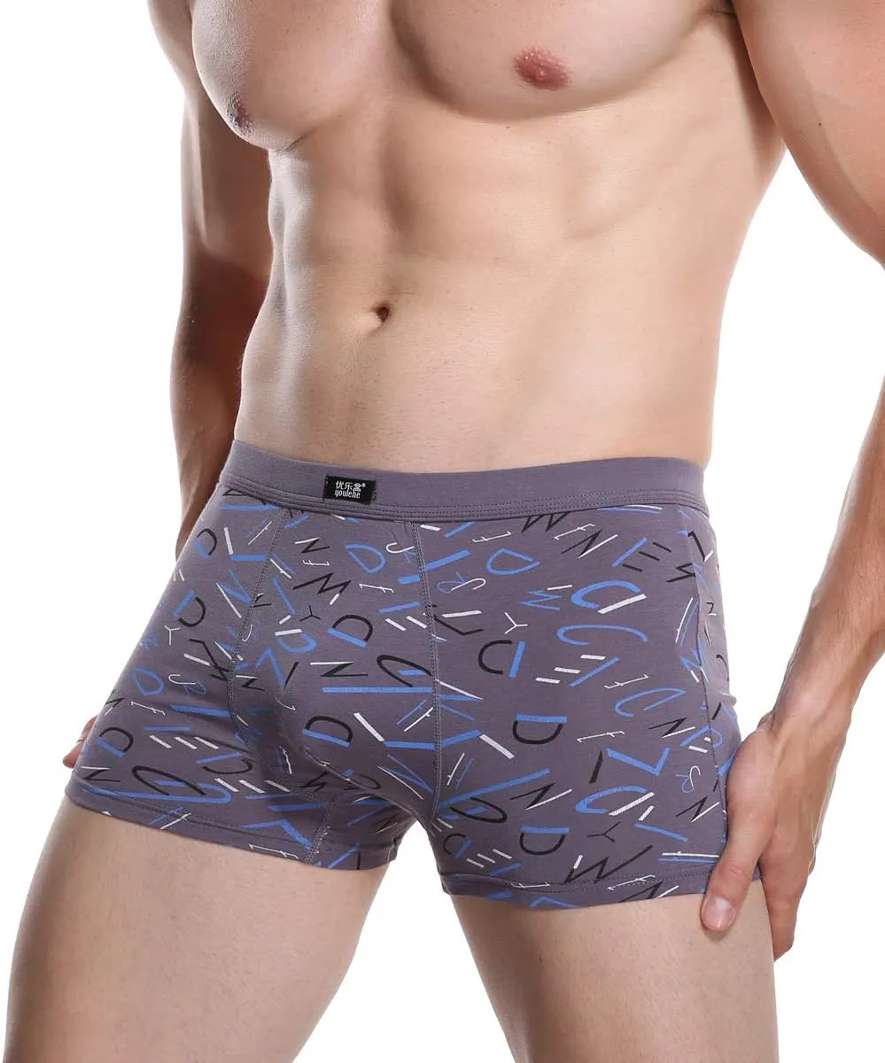 youlehe Men's Underwear Soft Bamboo Viscose Boxer Briefs Stretch Trunks Pack