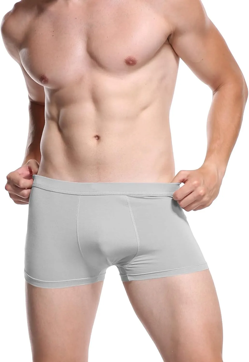 youlehe Men's Underwear Soft Bamboo Viscose Boxer Briefs Stretch Trunks Pack