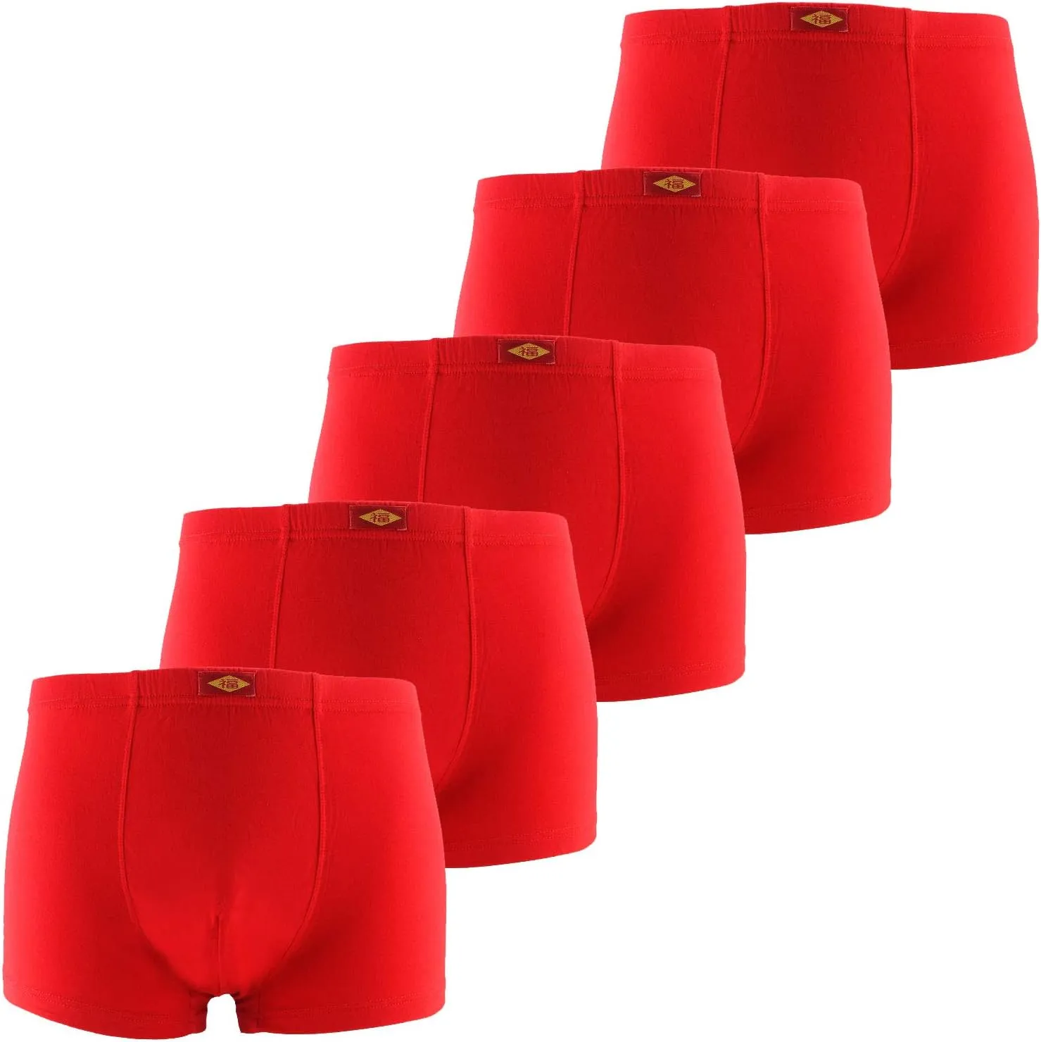 youlehe Men's Underwear Soft Bamboo Viscose Boxer Briefs Stretch Trunks Pack