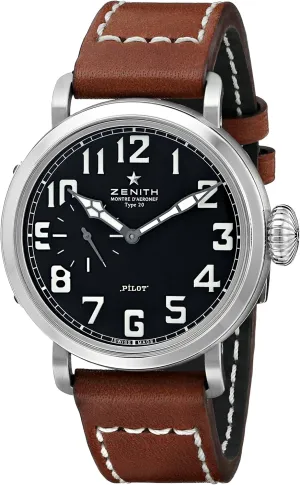 Zenith Men's 031930681.21C Pilot Analog Display Swiss Automatic Brown Watch